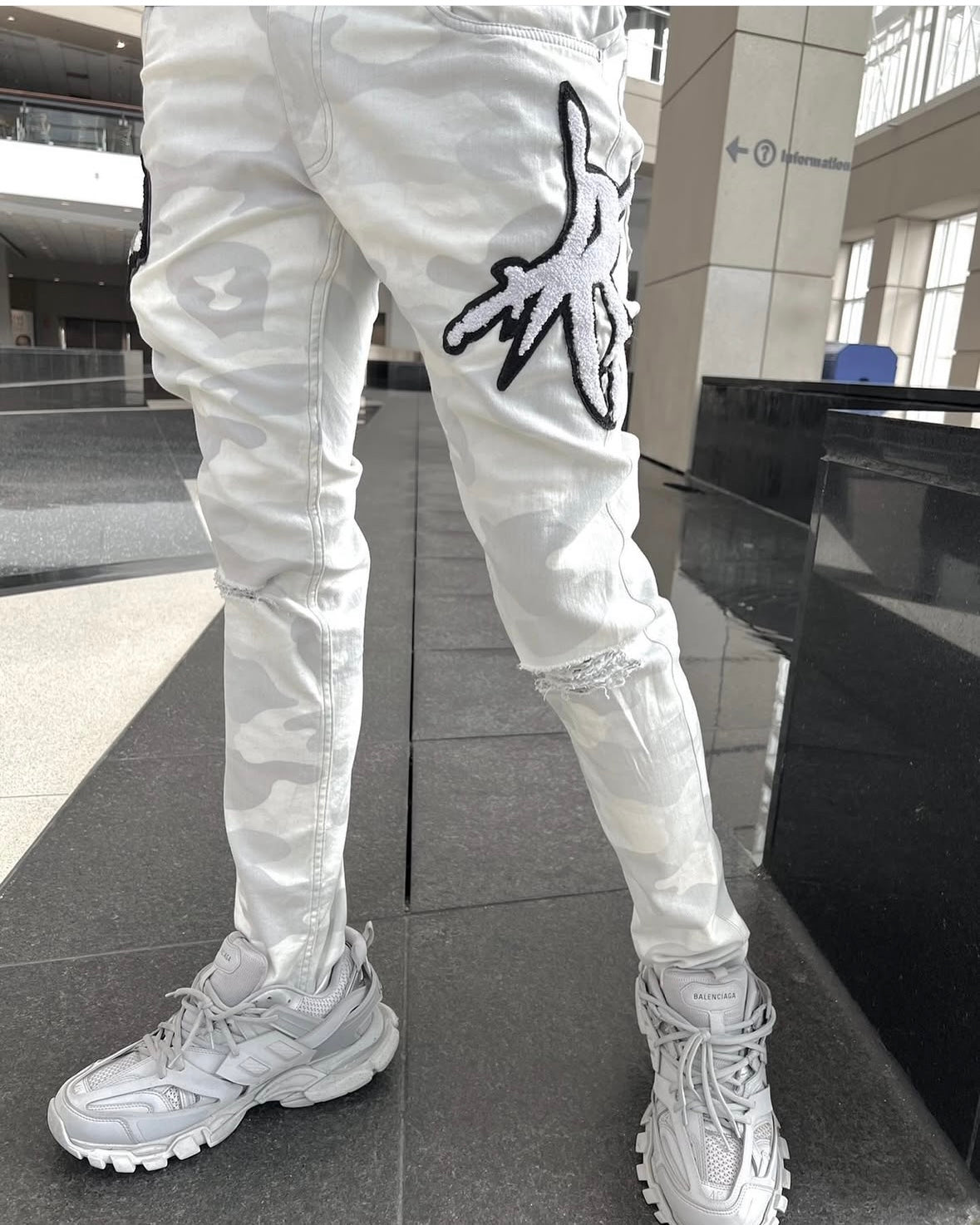 "LUV IS WAR" JEANS