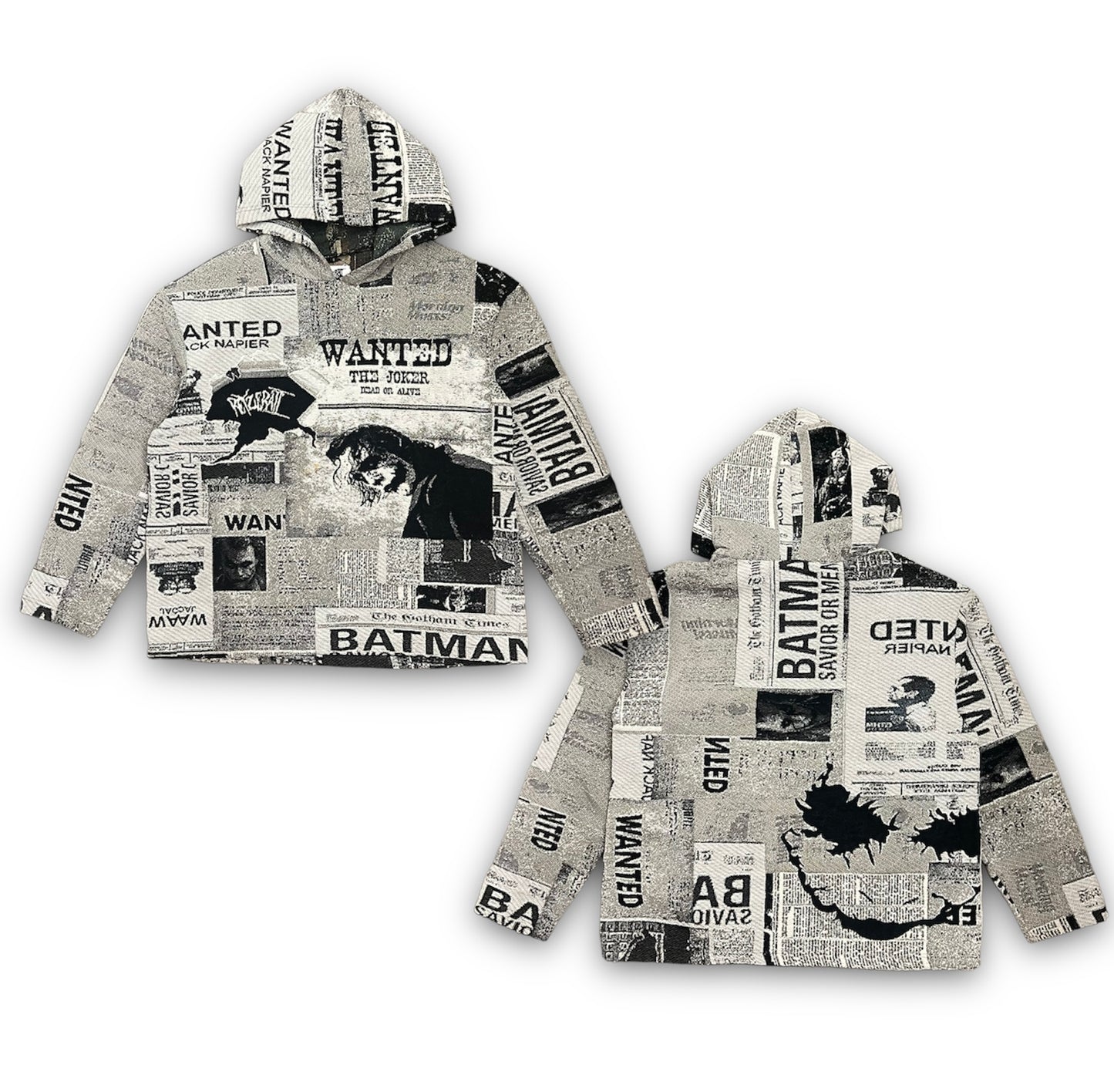 "WANTED" TAPESTRY PULLOVER