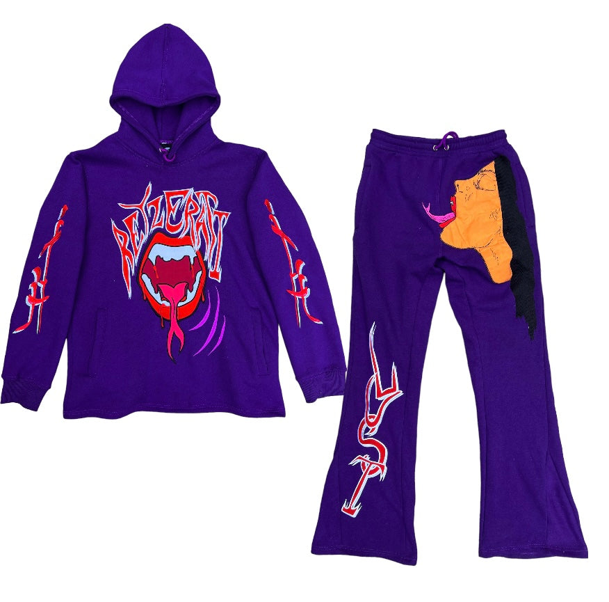 "LUST" FULL SWEATSUIT (PURPLE)