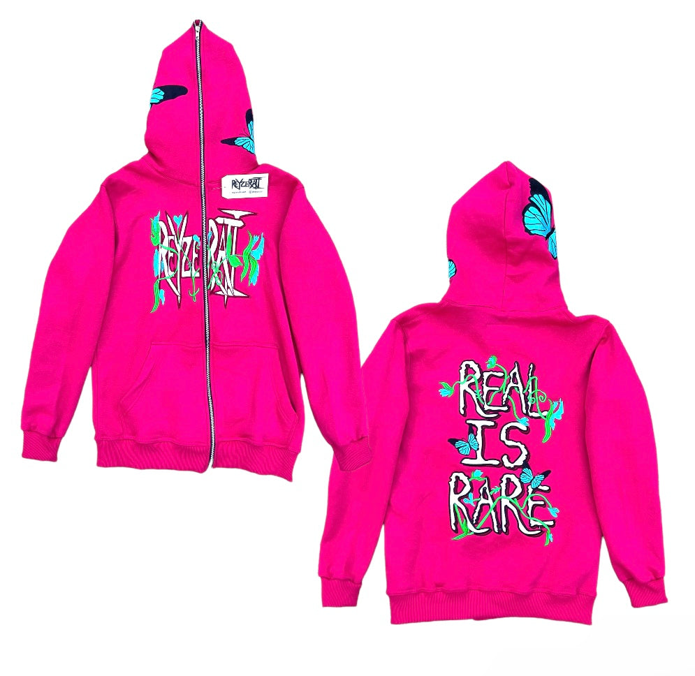 "REAL IS RARE" FULLZIP (PINK)