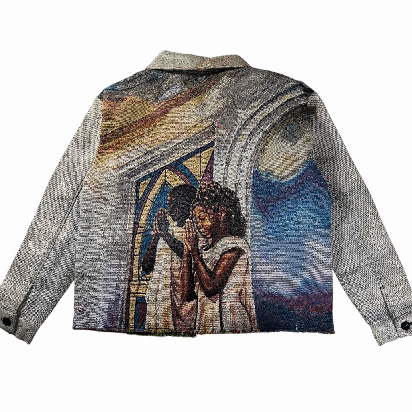 PRAY TOGETHER STAY TOGETHER TAPESTRY JACKET