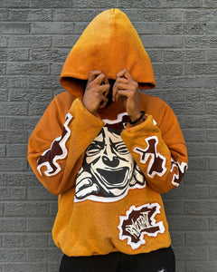 TRIPLE LAYER BURNT ORANGE PULLOVER