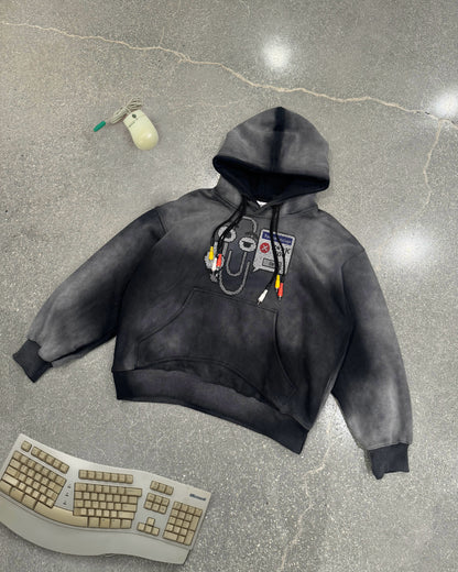 ‘internet archive’ RCA cable hoodie