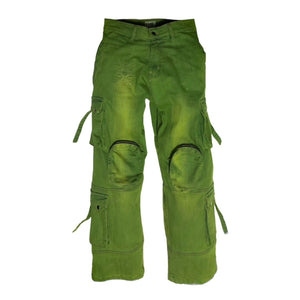 KEY LIME DENIM CARGO