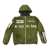 Load image into Gallery viewer, “BE YOU ITS RARE” JACKET (OLIVE)
