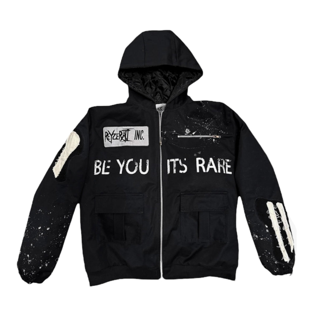 “BE YOU ITS RARE” JACKET (BLACK)