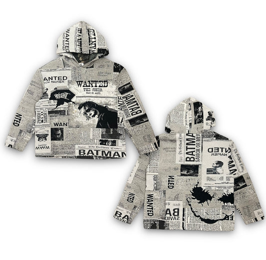 "WANTED" TAPESTRY PULLOVER