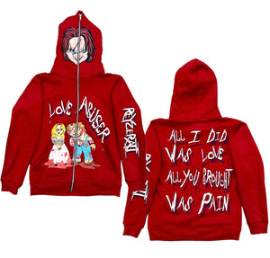 "LOVE ABUSER" (RED) FULLZIP